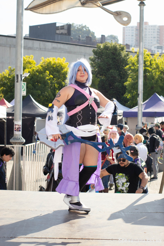 Nueva fotito!! Me la tome en tomodashi!!! Amo el cosplay de aqua y todo lo que sea de Kingdom Heart 🥰🥰😍😍